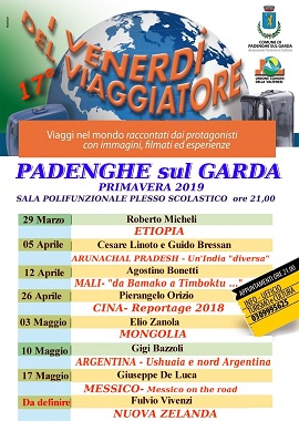 I VENERDI' DEL VIAGGIATORE 29 Marzo - 17 Maggio 2019