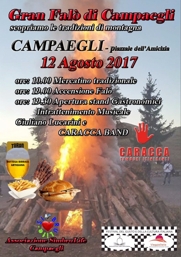 Gran Falò a Campaegli 12 Agosto 2017
